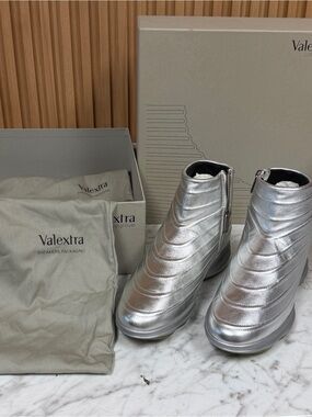 Valextra izonlan der metallic boot by Ross lovegrove brand new in box